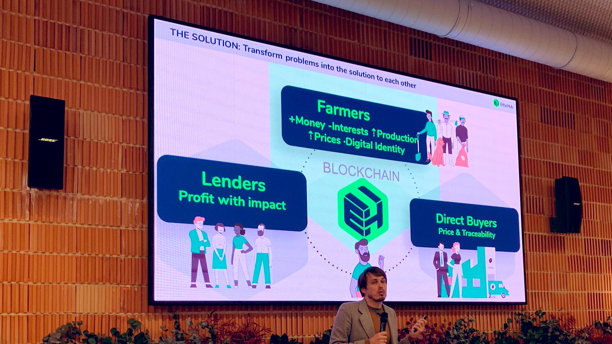 robertofintech's tweet photo. Conociendo más sobre @EthicHub y su proyecto de inversión en agricultores en economías emergentes de la mano de @jori_armbruster en @cryptoplaza_es @LOOMHouse_ #showmethetoken #blockchain https://t.co/r1jMd86DzM