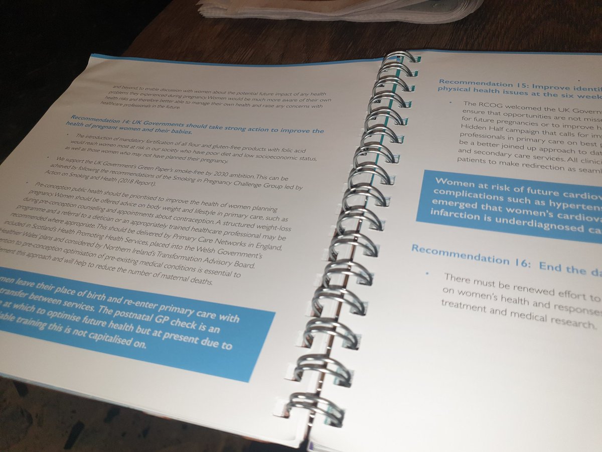 Enjoying some quiet time waiting for a train with the great rcog.org.uk/better-for-wom… report @RCObsGyn #WomensHealth