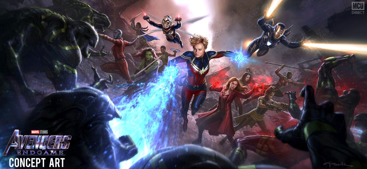 MCU_Direct's tweet photo. The female heroes are assembled in this official new #AvengersEndgame keyframe concept art!

(via @andyparkart) https://t.co/YoIV8ApvC8