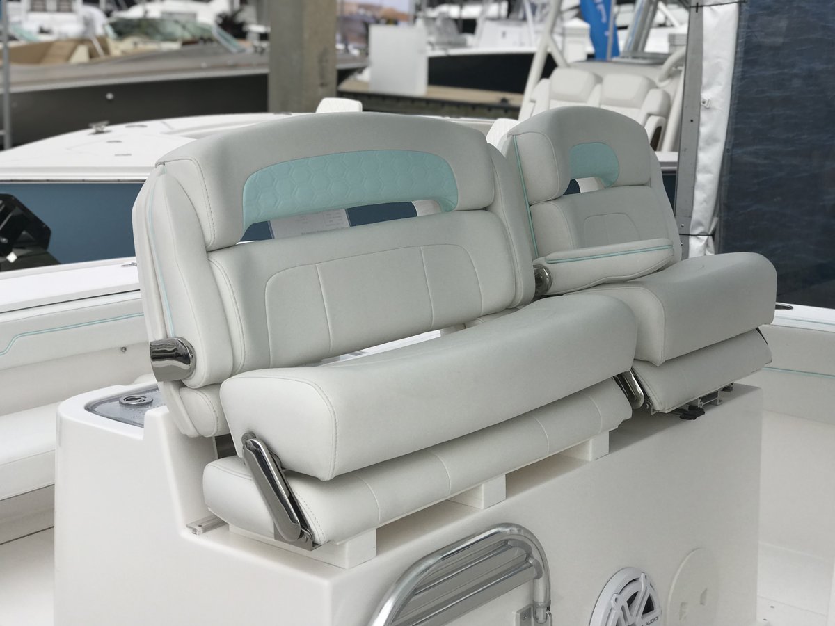 taco_marine's tweet photo. Did you notice the TACO Capri Helm Bench and Chair on the luxurious @StamasYachts at @flibsofficial? We proudly make these in the USA in Largo, Florida.🇺🇸
https://t.co/wPMcJHJYTa
#boatseat #helmchair #helmbench #madeintheusa #usa #stamasyacht #stamasboats #flibs2019 https://t.co/qBfbghMS9A