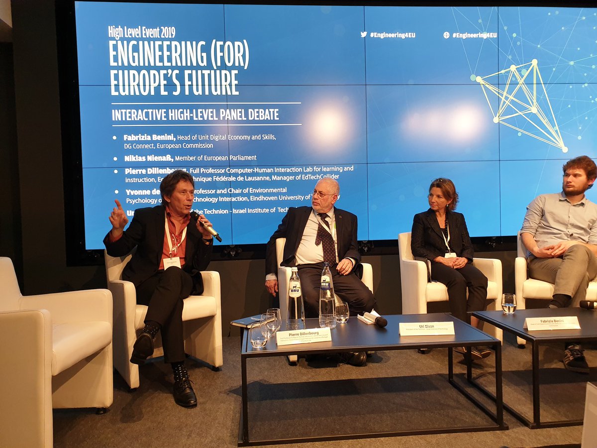 AnneMetteHolt's tweet photo. #Interdisciplinarity cannot be introduced at the expence of #DeepLearning says @EPFL_en Prof. P. Dillenbourg #Engineering4EU #Excellence @EuroTechUA https://t.co/d4sAdm80nM
