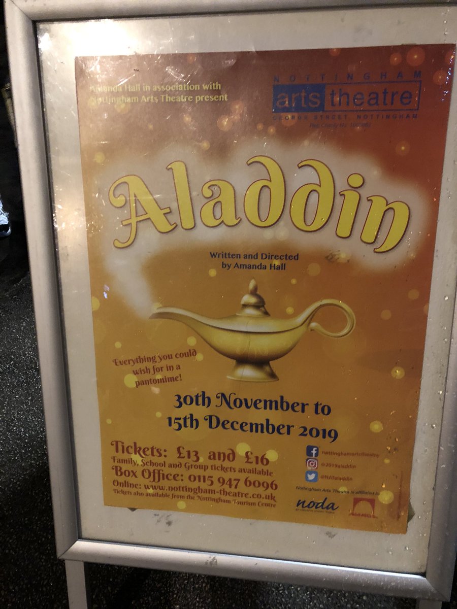 A night at the theatre watching Aladdin. #Oh yes we are!