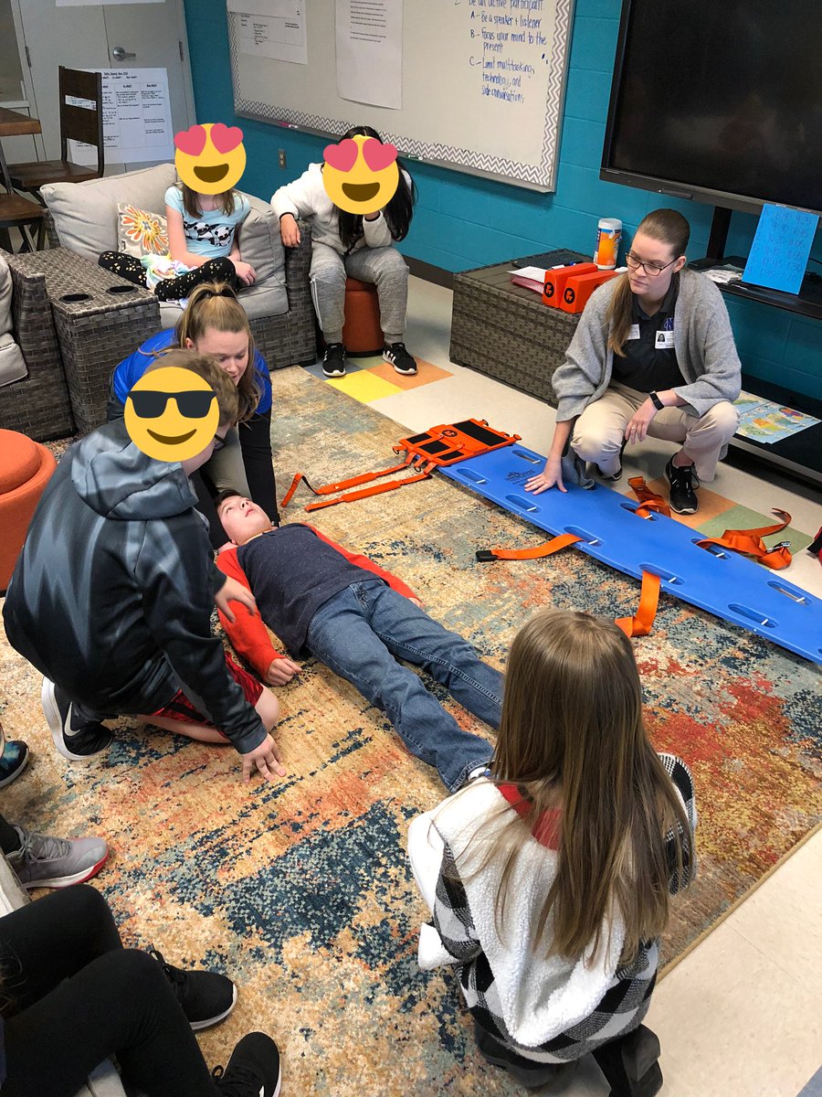 UNGATP's tweet photo. Assignments turned in, exams are all done. They could have gone home, but they chose some service learning fun! Our students used their time to teach 3rd-5th graders at Silver City all about their chosen profession. #startemyoung #servicelearning #ungatp https://t.co/ePbf4D2G6f