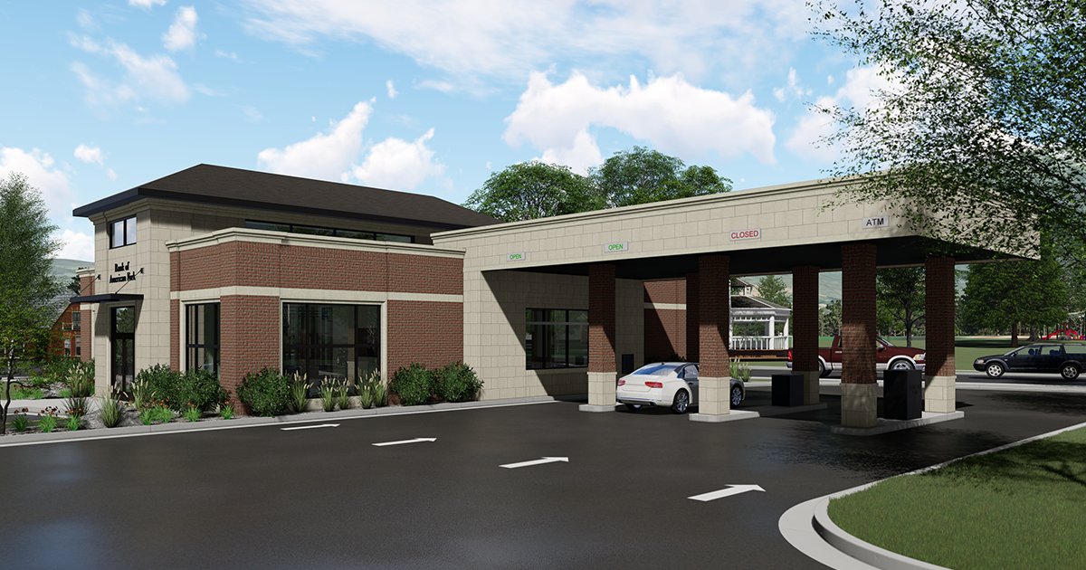 The Bank of American Fork rebuild is just a month away. We're excited to partner with them to create a better, safer circulation route and a new architectural prototype to use for future bank branches.
#BankDesign
@BankofAF 
Bank of American Fork 
ow.ly/dkZs50xinsP