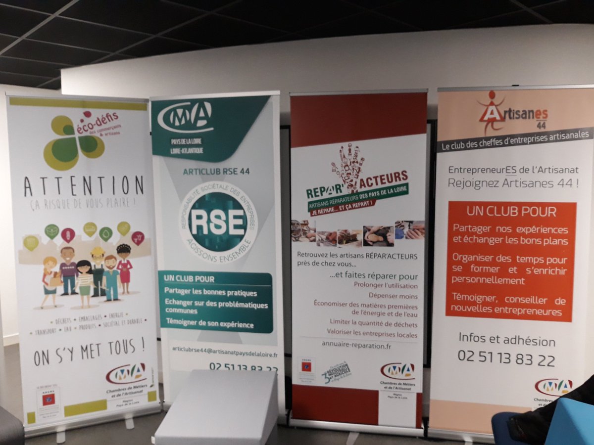 LaurentGRANSON's tweet photo. Soirée des réseaux à la #cma44 #cmarpdl sensibilisation développement durable #RSE #reparacteurs mobilité douce #velo #nantesmetropole #ecodefis https://t.co/8lqctZV7nS
