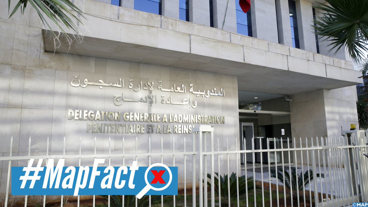 MAP_Information's tweet photo. #MapFact
La DGAPR dément les allégations d’une association concernant l’existence de “cas de torture et de mauvais traitements” de détenus
https://t.co/BIxyNEn3d2 https://t.co/qvq5YlViOH