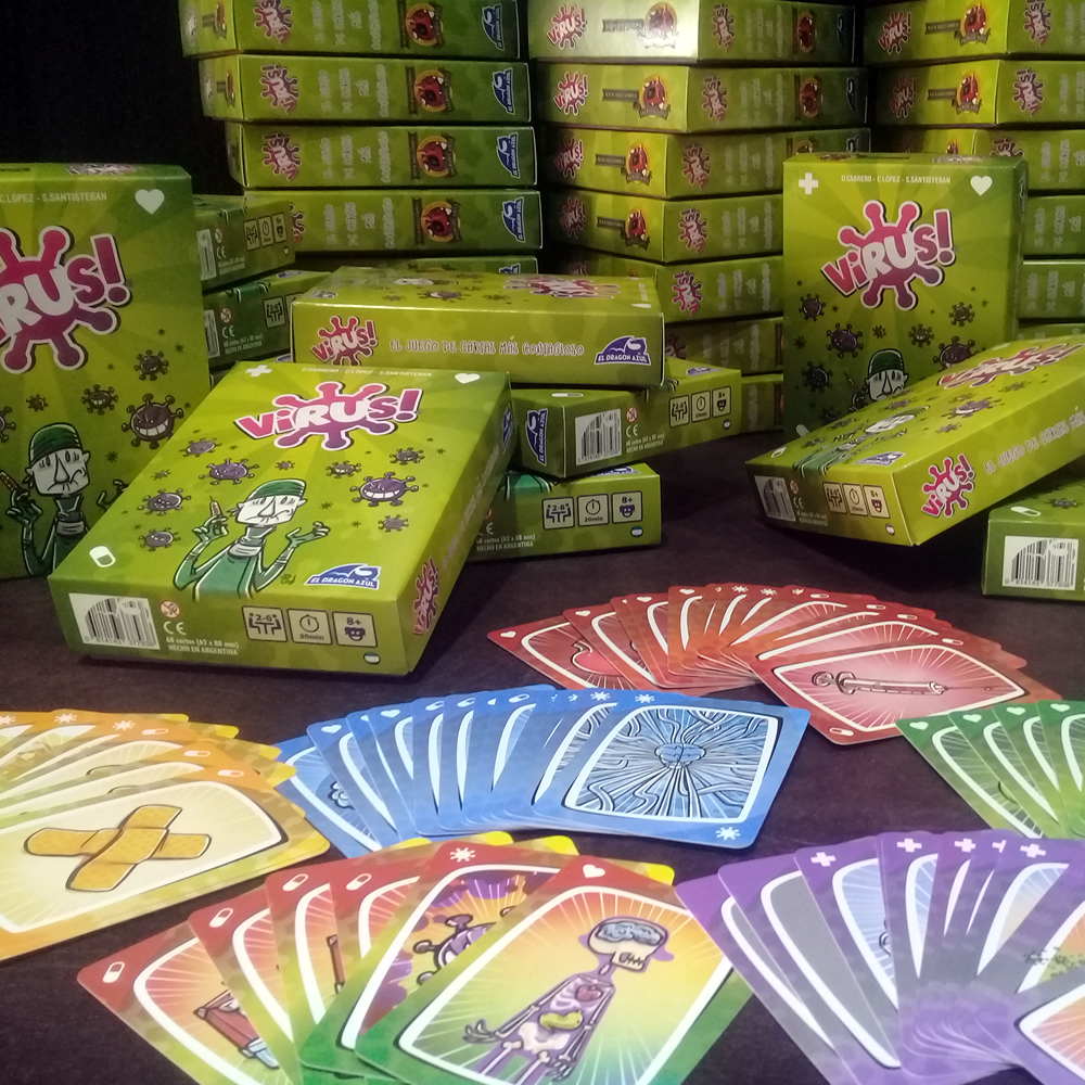 EdDragonAzul's tweet image. Todavía no conocés el Virus?? Enfrentá a la pandemia y competí por ser el primero en erradicar los virus logrando aislar un cuerpo sano. Podés jugar de 2 a 6 jugadores a partir de 8 años!