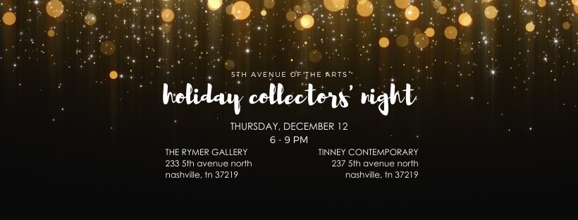 TONIGHT, 6-9pm: Please join us on @5thavenueofthearts for a holiday celebration featuring artists from <a href="/therymergallery/">The Rymer Gallery</a> &amp; <a href="/tinneygallery/">Tinney Contemporary</a>. Parking info: parkitdowntown.com
-
#supportlocalartists #fineart #collectart #artsnashville