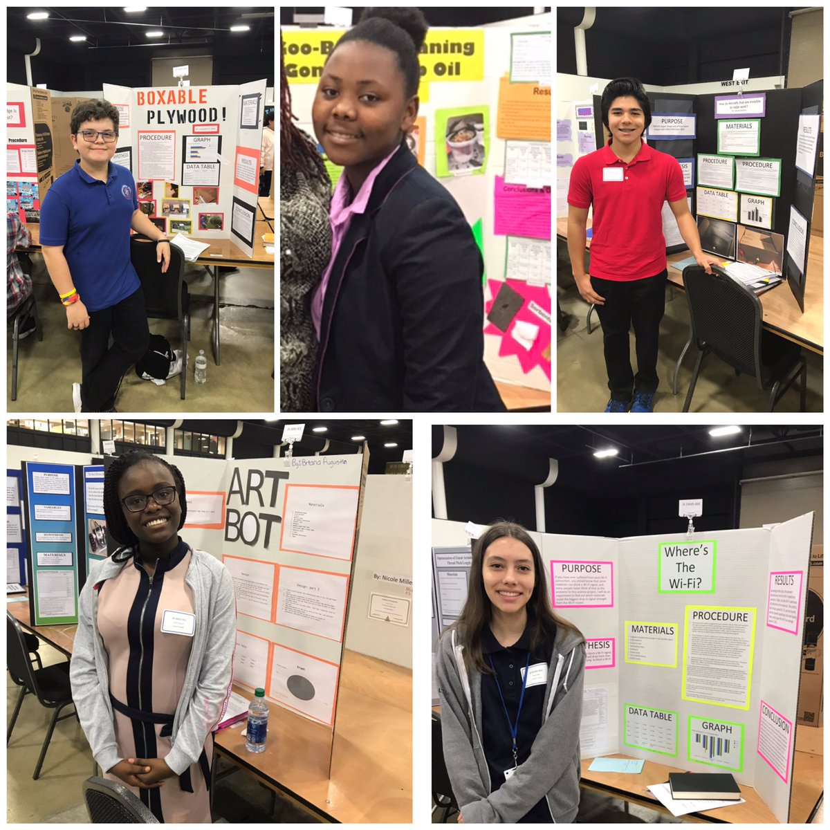 @CongressMS junior scientists here @SoFlaFair for regional science and engineering fair with @PBCSDScience and @JZ_Science @LEAD4ALL #STEMeducation #scientificmethod