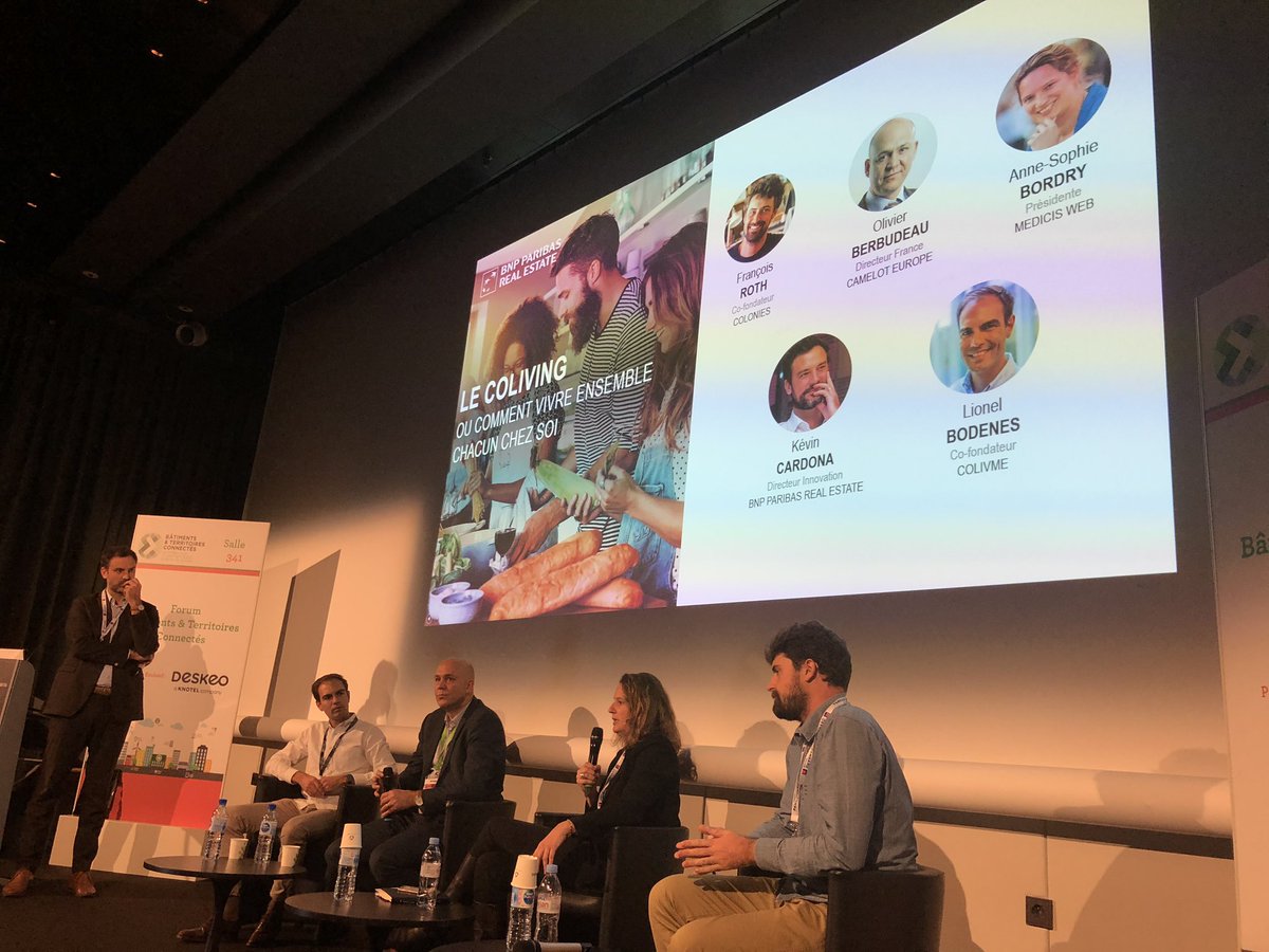 [LIVE #SIMI2019 🎥] 4 personnes sur 5 cherchent à recréer des communautés, ce besoin de vivre ensemble. Le coliving correspond à la vie en communauté que nous avons sur les réseaux sociaux, avec ce besoin d’être connecté. #salonSIMI #coliving