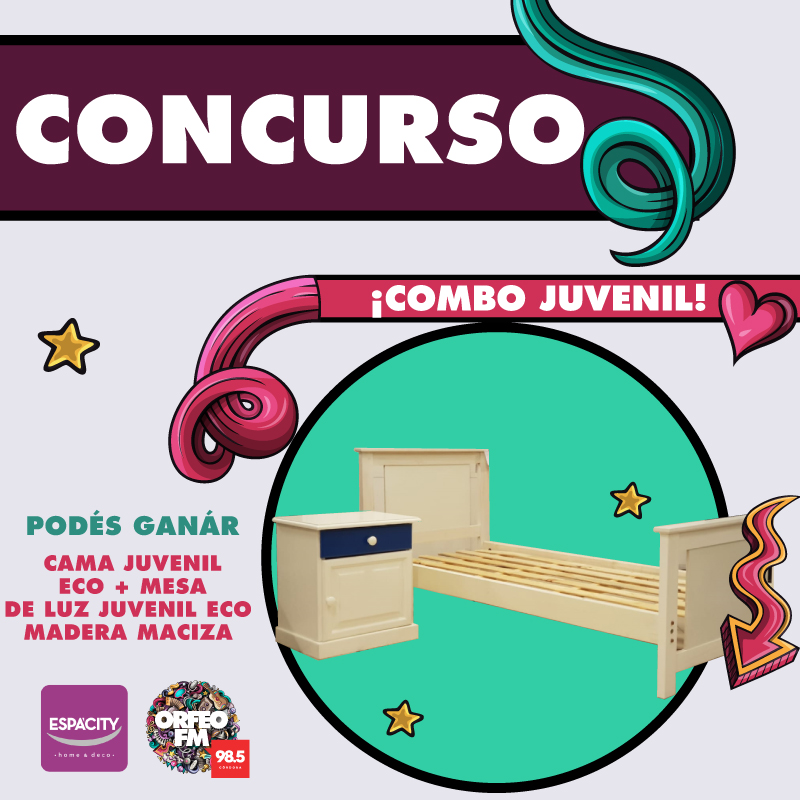 OrfeoFM's tweet photo. ¡¡¡#OrfeoFM 98.5 y #Espacity te renuevan con onda tu pieza!!!!
¿Querés ganarte una cama y mesa de luz juvenil? ♥
Conoce más sobre otros productos de #Espácity en https://t.co/Bi51ydk3Oq https://t.co/hJzuF8PHGg