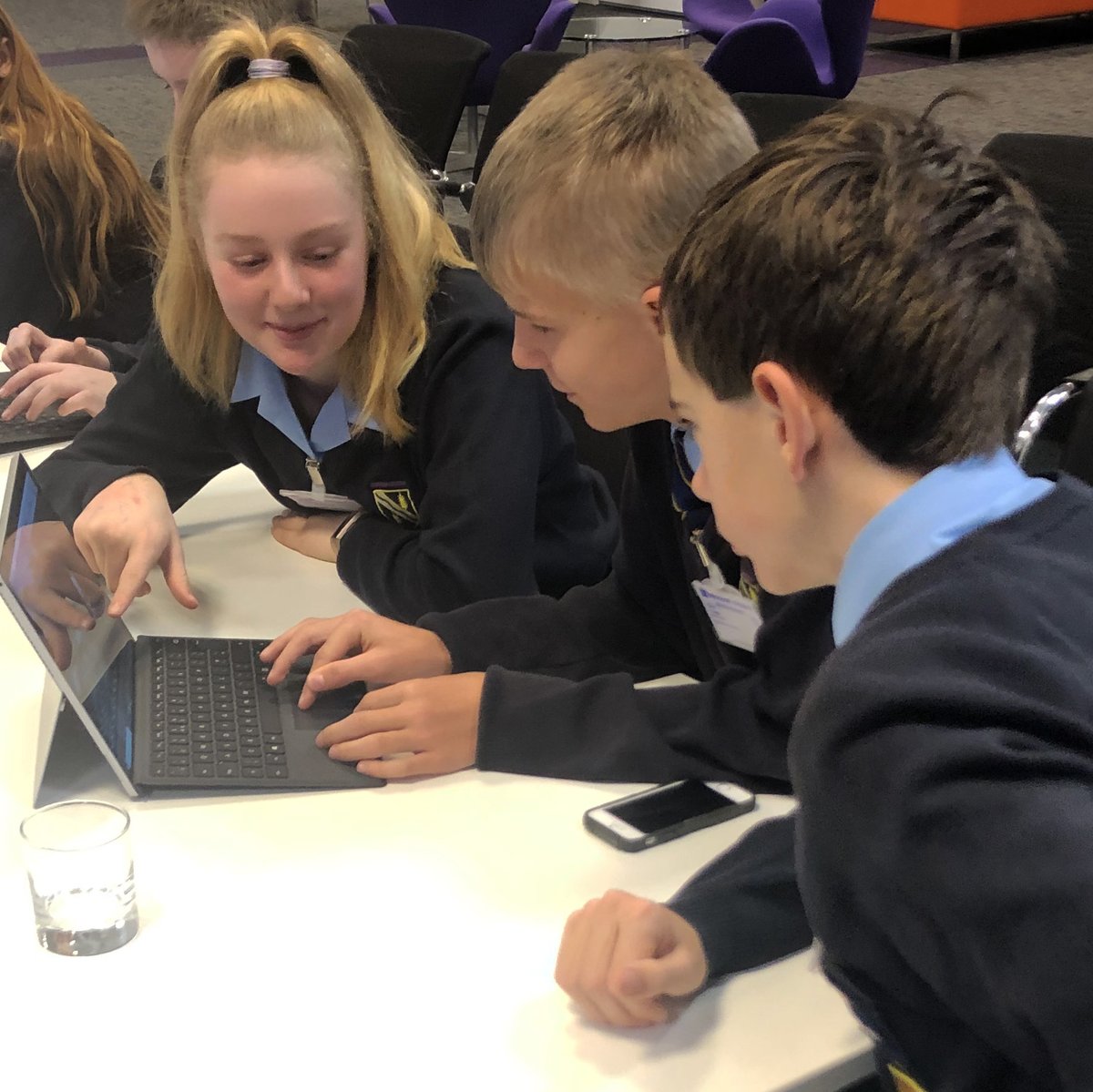 KennetSchool's tweet photo. Pupils thoroughly enjoyed spending the day at @Microsoft HQ as part of their 'Careers in Tech' day, particularly taking part in the global 'hour of code' Minecraft Edu. #KennetComputerScience #KennetCareers https://t.co/r12WQlD4Co