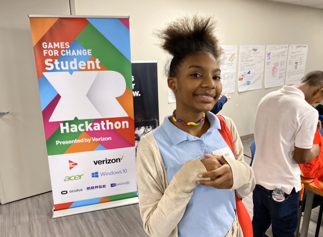 digisalad's tweet photo. Just wrapped my 3rd @Verizon #XRHackathon for @G4C in #Detroit Teams of girls took 1st place in the last 2 cities @TeamJuJu cheering for them and all the creators #AR #VR @CoSpaces_Edu https://t.co/MJmEjflLoe
