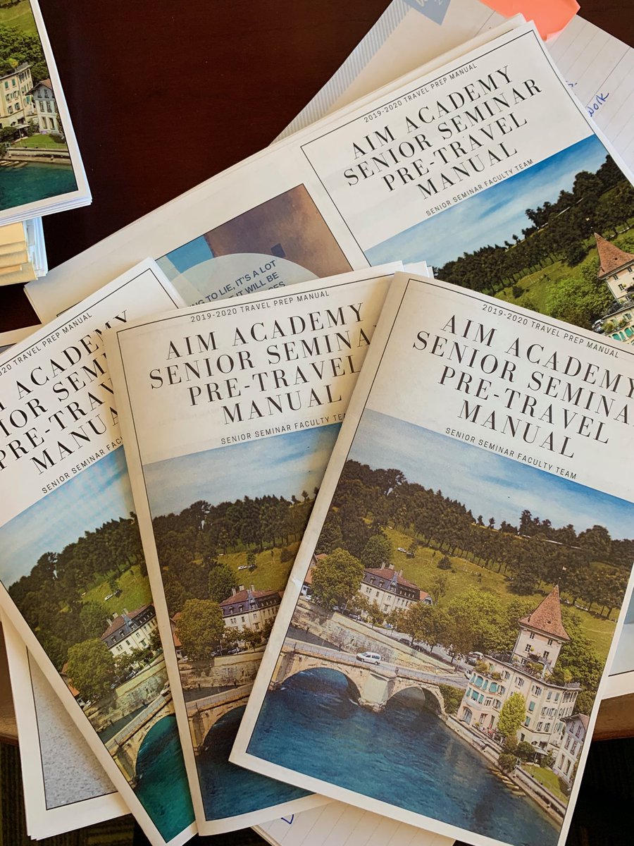 AIMSchoolCGL's tweet photo. Helping students prepare for travel is necessary and fascinating. Cultural immersion requires thoughtful dedication to the issues of how we act, share and absorb the experience. ⁦@AIMSchool⁩ ⁦@TheGlobalGoals⁩  #seniorseminar ⁦@AIMSchoolCGL⁩ https://t.co/Vp0yYd7hFM