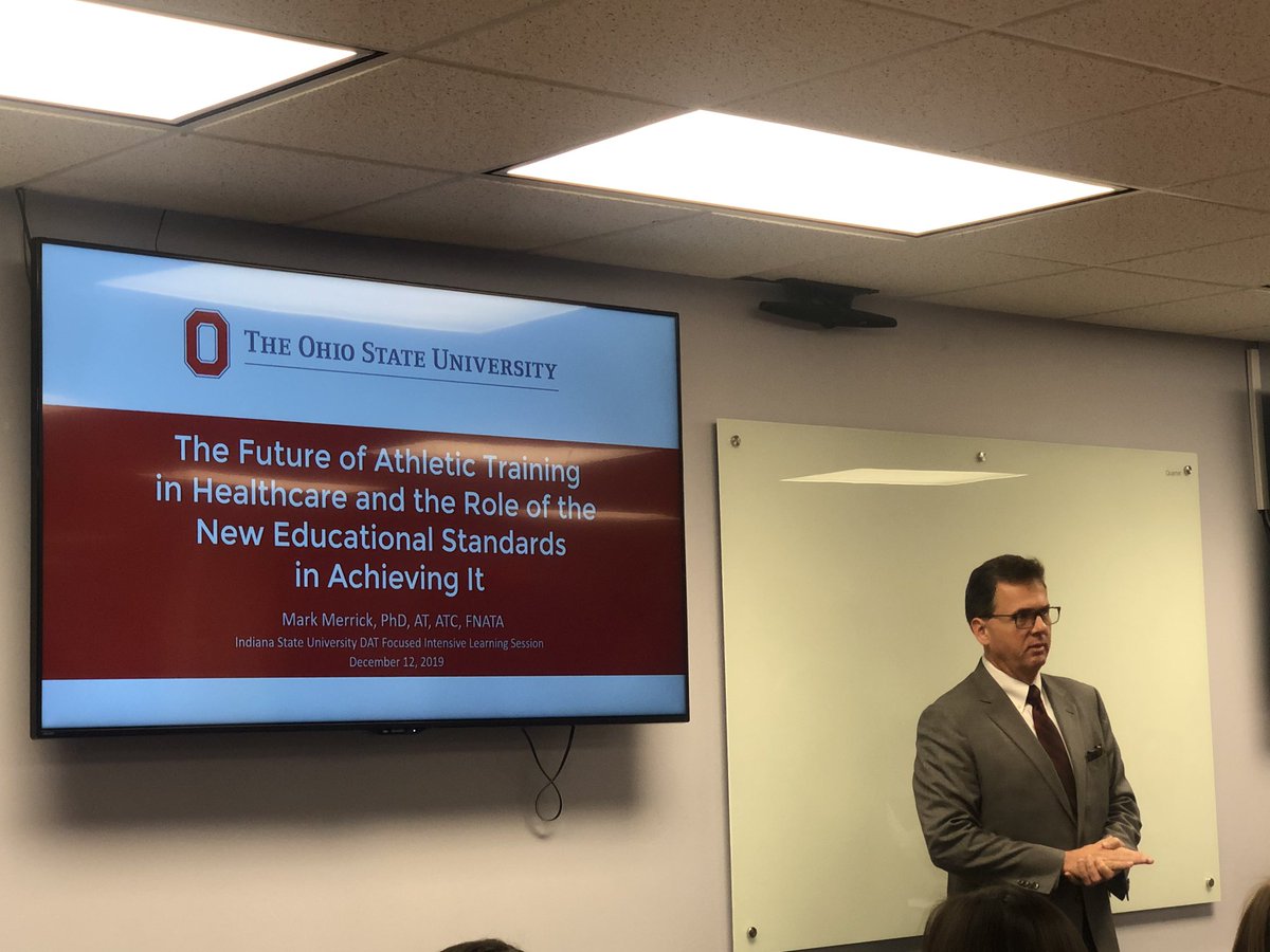 cameroneldred6's tweet image. Where are we heading as profession? Are you looking 1 year ahead? 2 maybe? How about 20? Can’t wait to see what @DrMarkMerrick has to say! #DATweekend #forgingahead @isuathltraining