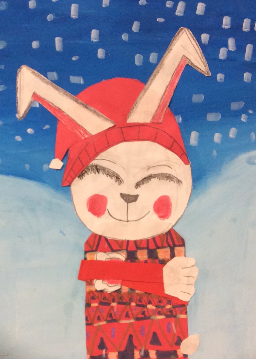 MrsBLovesArt's tweet photo. So proud of Mackenzie Layton for getting 2nd place in the Mayor's  Christmas Concert program design! All these 4th grade winter animal portraits bring me so much joy. ❄️ #WSEBulldogs #ISDstrong https://t.co/t1weJApfA4