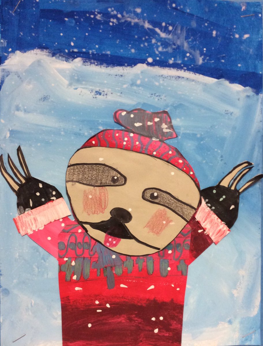 MrsBLovesArt's tweet photo. So proud of Mackenzie Layton for getting 2nd place in the Mayor's  Christmas Concert program design! All these 4th grade winter animal portraits bring me so much joy. ❄️ #WSEBulldogs #ISDstrong https://t.co/t1weJApfA4