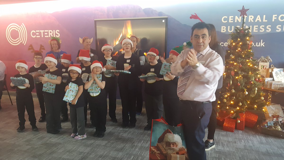 CeterisScotland's tweet photo. Round of applause and Christmas gift to each of our guests from @lochies16 

We're delighted to have raised circa £800 for their funds.

Thanks to all who took part, donated prizes and bought raffle tickets. https://t.co/XWUuVEA2Sj