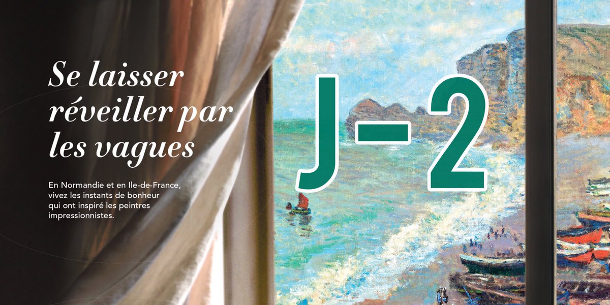 CULTURE AU QUAI, c’est dans 2 jours !
Durant le week-end, participez au grand jeu concours « Voyages Impressionnistes » au Carreau du Temple et tentez de gagner un séjour d’exception à l’occasion du festival « Normandie Impressionniste ».
#jeu #concours #normandie #voyage