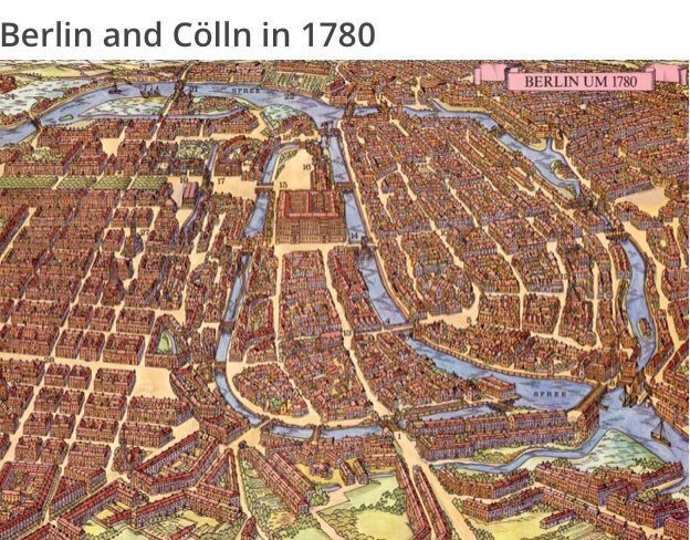 xruiztru's tweet photo. 🇩🇪 The city of Berlin, 500 years apart.

The evolution from a small Branderburgian town to the capital of Prussia and one of the main centers of the Enlightenment. https://t.co/n6exQdzlnm