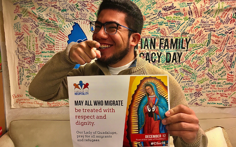 IGsolidarityNET's tweet photo. Today, on the Feast of Our Lady of Guadalupe, @JAcabrera95 -ISN's director of education and advocacy for migration - wants you to offer your message of solidarity with all those who migrate. #CforH
Learn how here: https://t.co/Ppt74GPg4F https://t.co/JerqzFC9ES