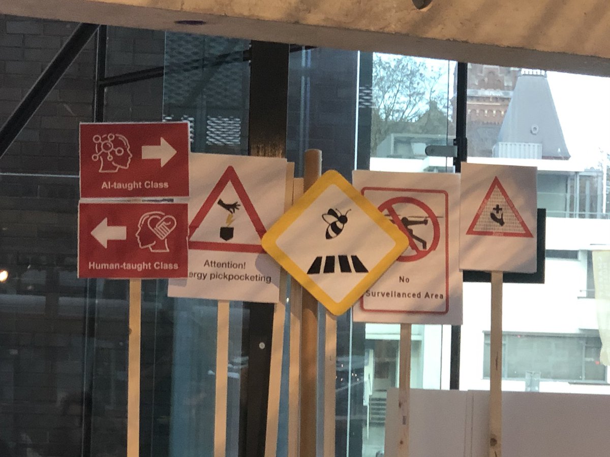 iskandr's tweet photo. Interesting signs made for a future of a joint human and non human society @thingscon #thingscon2019 https://t.co/dd3sL4Nrxi
