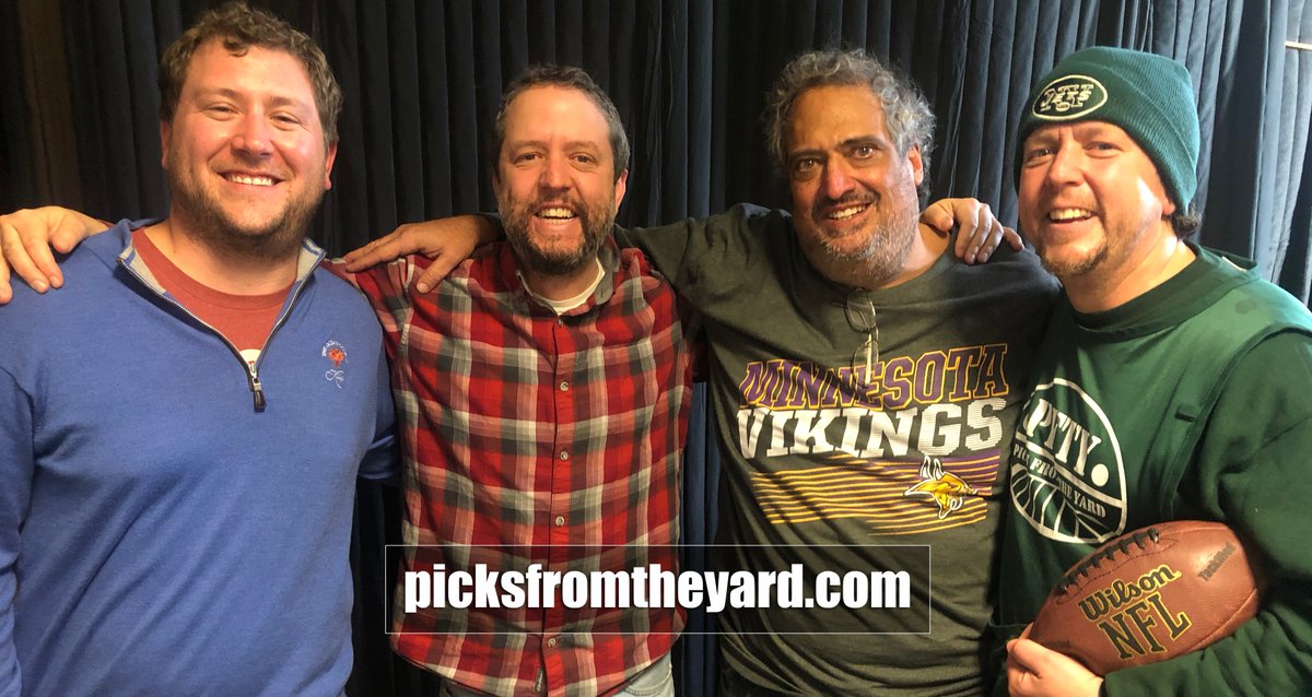 PFTYpod's tweet photo. 💰🏈New Episode Out Now🏈💰

Two winning weeks in a row! This week, the Salvatores welcome back Bill Lesko and golf "expert" Andy LaGreca to the studio to talk about the Patriots, college football playoffs, and of course, your NFL week 15 winners! #GetInvolved #sportsgambling https://t.co/dDbkhWLCVF