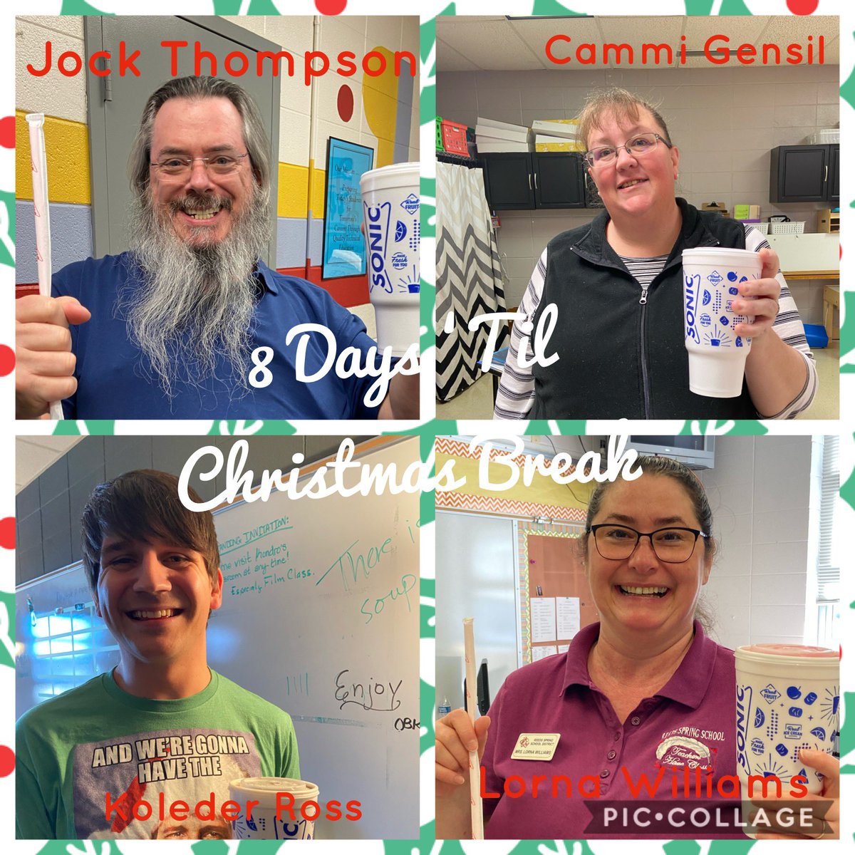 Elfin’ ain’t easy, and we got a little behind in our Twitter update. Yesterday was 8 Days ‘Til Christmas Break which called for a little caffeinated goodness for eight specials wolves! #ONEwiththePACK <a href="/RSWolves/">Reeds Spring Schools</a>