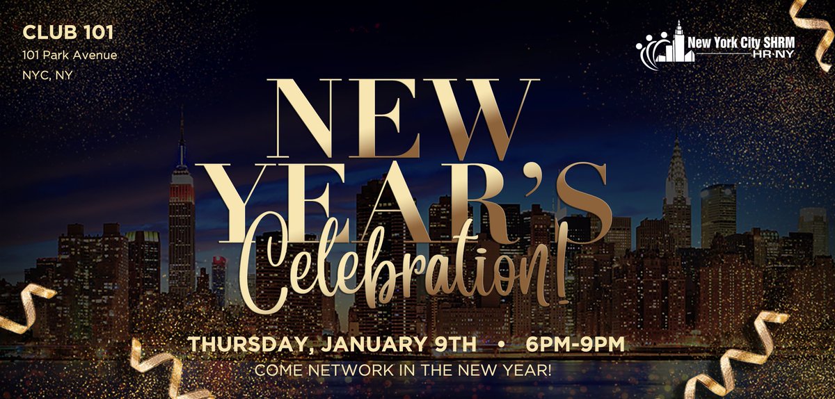 NYCSHRM's tweet photo. NYC Professionals, don't forget to add networking in the new year to your 2020 goals. Why not start by attending the Mix & Mingle on Jan. 9, 2020. To attend, https://t.co/nWUi5NFPSo #hrnext #hrnetworking #nycshrm via ^JG https://t.co/YgQ6mczqJW