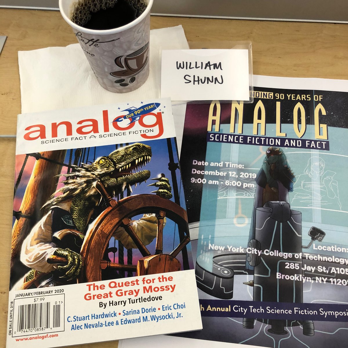 Excited for the @Analog_SF 90th Anniversary Symposium at City Tech! Congrats, Analog/Astounding! #CityTechSF #AnalogSF90th