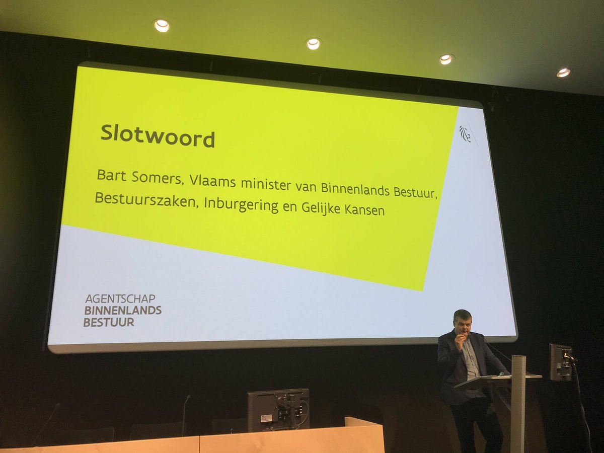 Slotevent #SmartFlanders 
Slotwoord door <a href="/BartSomers/">Bart Somers</a> Kracht van lokaal bestuur is de verkokering kunnen tegengaan én “Smart” kan hier het verschil maken. #samenwerking is #slim
#smartcities