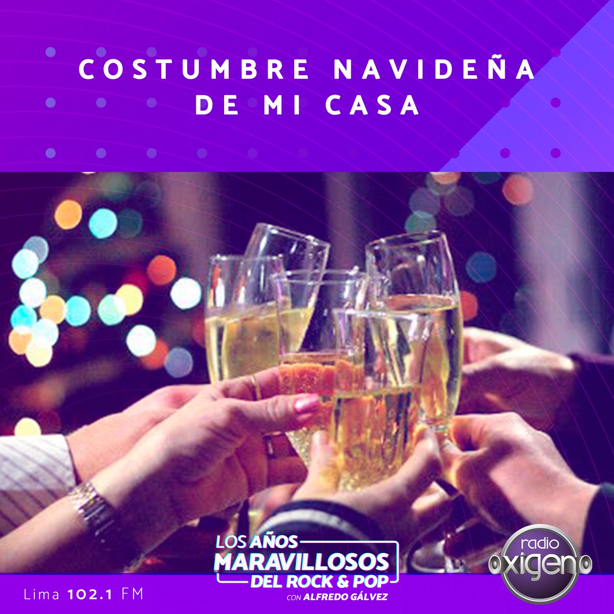 Radio_Oxigeno's tweet photo. Siempre está el tío o la tía que hace el brindis navideño 😛
Empezamos “Los Años Maravillosos del Rock & Pop" @alfredgalvez 😎🤘
#TemaLAM: Costumbre navideña de mi casa 🤩
Escúchanos por 🔽
📻 Lima 102.1 FM
💻 https://t.co/yDEnkoNARe https://t.co/fDZNikiaTG