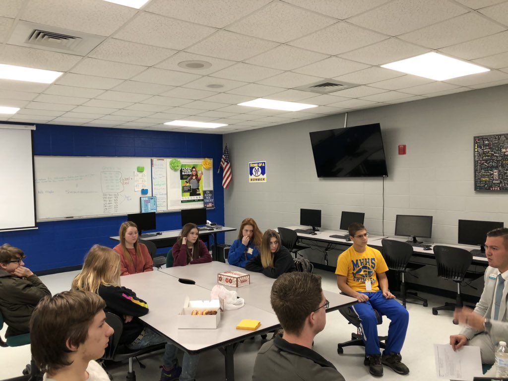 Thank you <a href="/barnesb_10/">Brandon Barnes</a> Brandon Barnes from First Security Bank for visiting with our Banking students regarding credit score and the loan application process. <a href="/MHHSCA/">MH Career Academies</a>  <a href="/Dr_JakeLong/">Jake Long</a> <a href="/EdDcte/">Arkansas Ed. DCTE</a> <a href="/MHJuniorHigh/">MHJH</a>