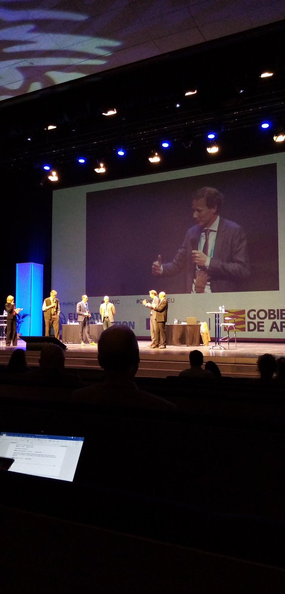 Noravanil's tweet photo. This house believes that technical innovation will be the main engine to solve the global pollution challenges. against or for? Great #debate at the #EUWIC2019 EU water innovation conference #CleanWaterEU 👏 https://t.co/9rUKKY9Rzx