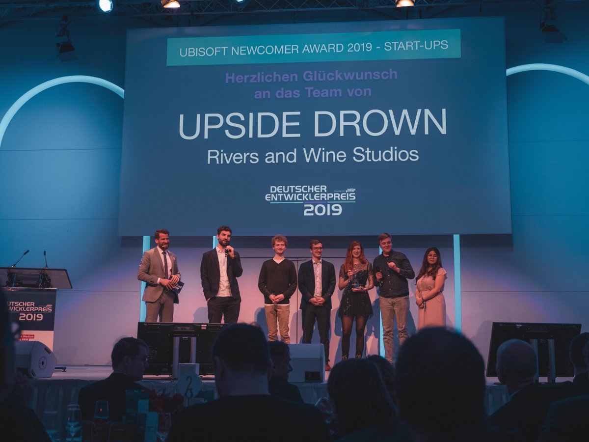 The time has come: We're proud to present the winners of the Ubisoft Newcomer Award 2019!
STUDENTS: octofox and their game Wild Woods. 
START-UP: Rivers And Wine Studios with <a href="/UpsideDrownGame/">Upside Drown</a>! 

Congratulations! 🥳🎉🥳