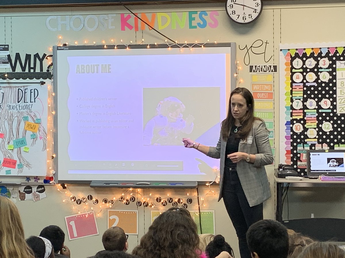 So excited to hear from author Rebecca Rissman! #authorvisit #writingprocess