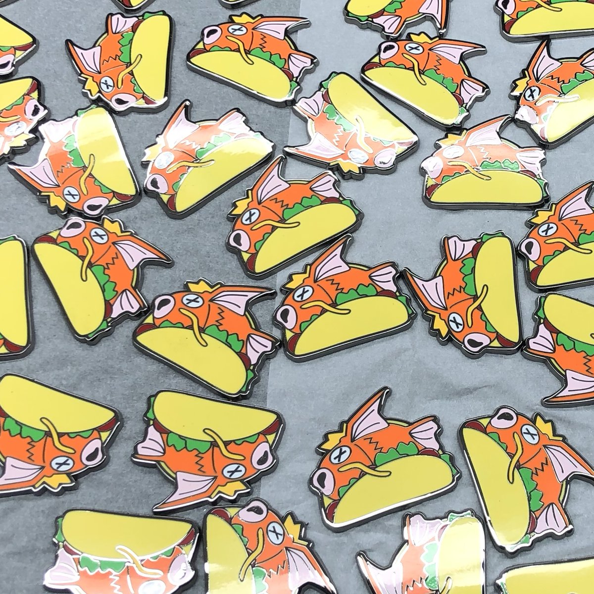 smallrinilady's tweet photo. #Magickarp #Taco #EnamelPins being cooked up right now
https://t.co/PGSGWmuF9m https://t.co/4IFcwhzQXx