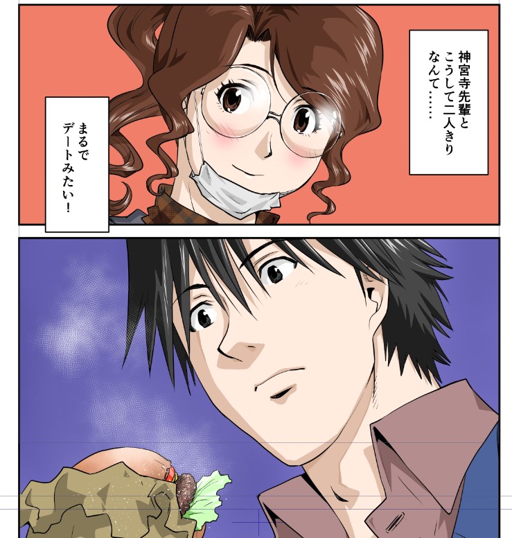 現在発売中の週刊漫画TIMESに、「本日のバーガー」(作:花形怜 画:才谷ウメタロウ)第117話が巻頭カラーで掲載されてます。
雑誌表紙も描かせていただきました。皆様よろしくお願いします!
コミックス最新刊13巻は12月16日発売です。こちらも併せてよろしくお願いします! 