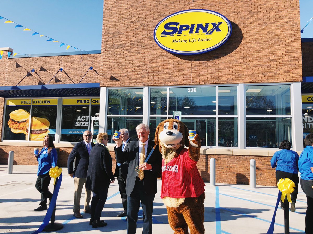 CharlieRiverDog's tweet photo. Congratulations to @TheSpinxCompany on their grand opening in Summerville! And thanks for the great coffee!! #MakeFun https://t.co/0ELaycuJeA