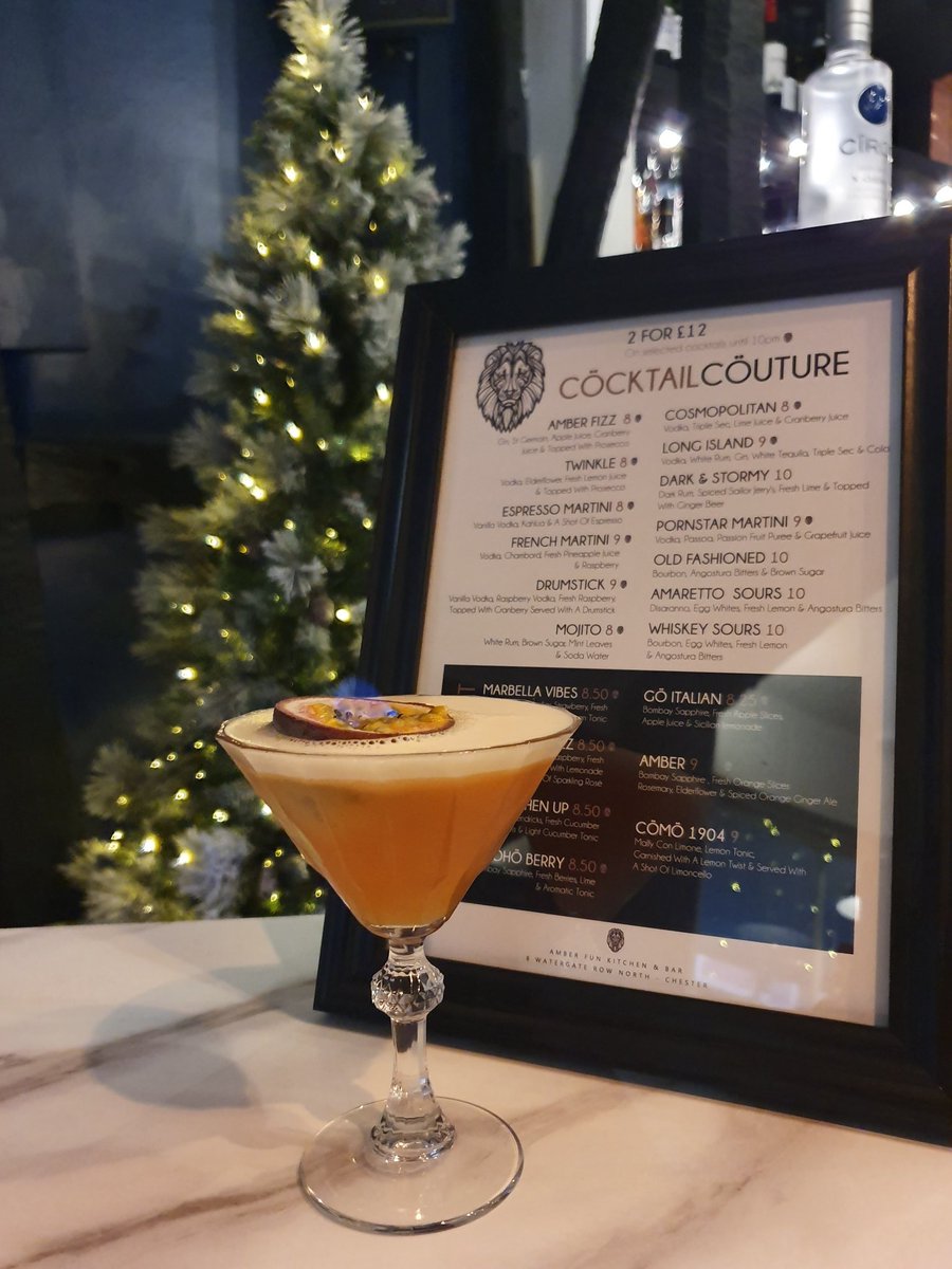 TheFunKitchen's tweet image. Cocktails 2 for £12 until 10pm 😍🔥🦁 #AMBER #Chester