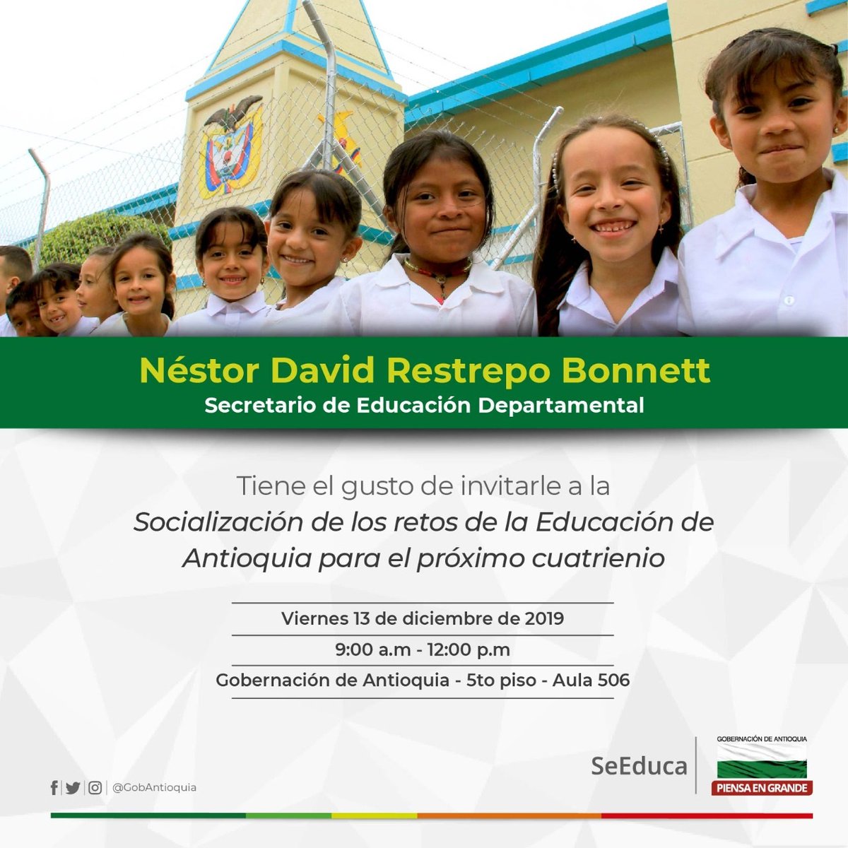 SecEducacionAnt's tweet photo. #SeEduca | Invitación especial para alcaldes electos 2020 - 2023. https://t.co/EUVfyir2TY