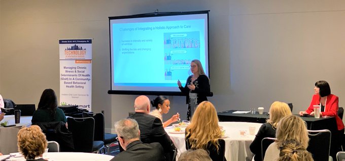 Netsmart (@netsmarttech) on Twitter photo Our very own <a href="/JulieHiettKC/">Julie Dreiling Hiett</a> presented alongside @CPCBHC at #OMTechnology to share how organizations can leverage #HealthData, including #SocialDeterminantsOfHealth, to serve the whole person. Learn more about this approach to care on <a href="/OpenMindsCircle/">OPEN MINDS</a>: okt.to/xSBauF Our very own <a href="/JulieHiettKC/">Julie Dreiling Hiett</a> presented alongside @CPCBHC at #OMTechnology to share how organizations can leverage #HealthData, including #SocialDeterminantsOfHealth, to serve the whole person. Learn more about this approach to care on <a href="/OpenMindsCircle/">OPEN MINDS</a>: okt.to/xSBauF
