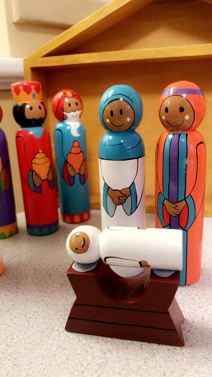 5G_Booker's tweet photo. One of the children said that the baby Jesus in our nativity scene looks like an astronaut... 👨‍🚀🤔 https://t.co/EviExqYOTS