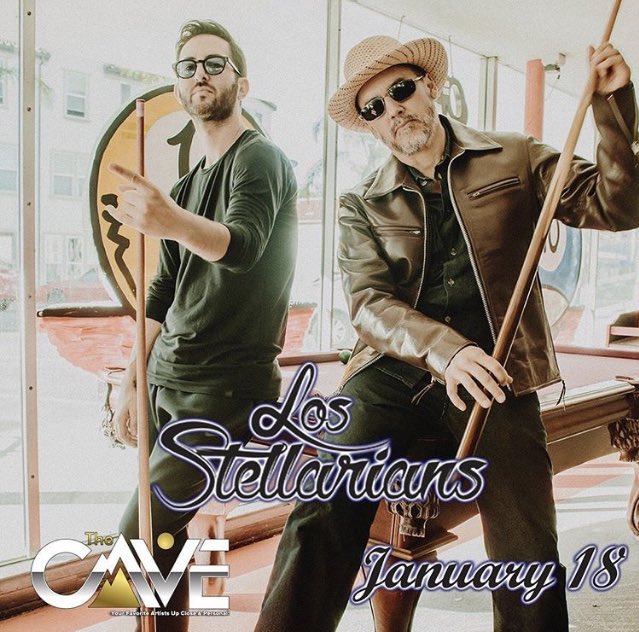 TheCaveBigBear's tweet image. The soul-funk experience Los Stellarians featuring SA Martinez from 311 is coming to The Cave on Saturday, January 18th 

Start the new year off right &amp;amp; get your tickets now at TheCaveBigBear.com

#LosStellarinas @311 @LosStellarians #SAMartinez #TheCave #BigBear #Soul #Funk