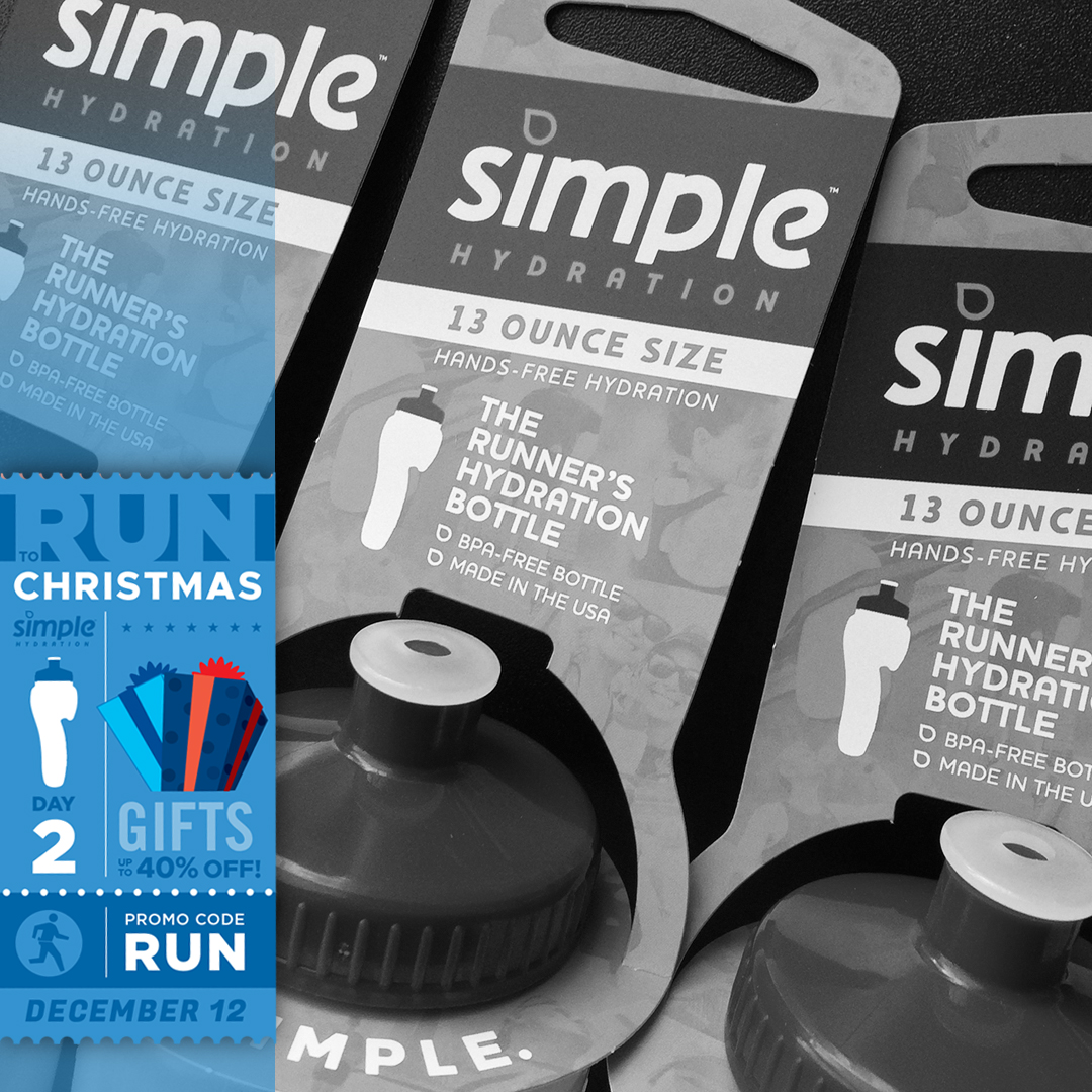 SimpleHydration's tweet photo. Buy multiple Simple Hydration Bottles during our “Run to Christmas” Sale and save up to 40% at checkout using promo code RUN. See https://t.co/zH9BIg9WZx for details. #RunSimple #ChristmasSale #running #simplehydration #trailrunning #ultrarunning #hydration #runnergifts https://t.co/zLhNud89No