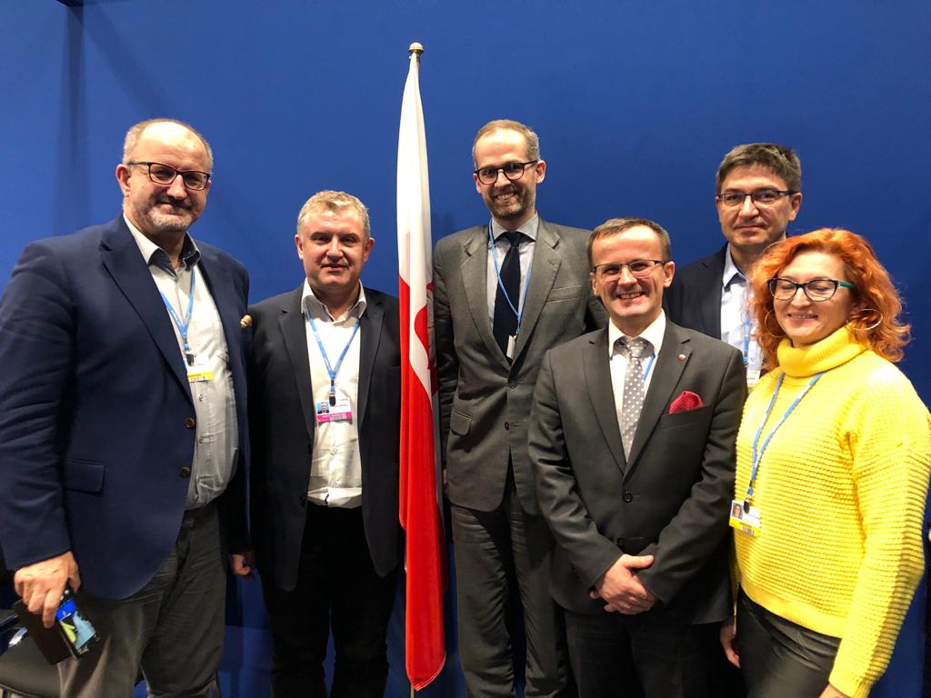 Adam Guibourge-Czetwertynski, Undersecretary of State in Ministry of Climate during meeting with representatives of OPZZ, NSZZ Solidarność and FZZ unions. #COP25Madrid