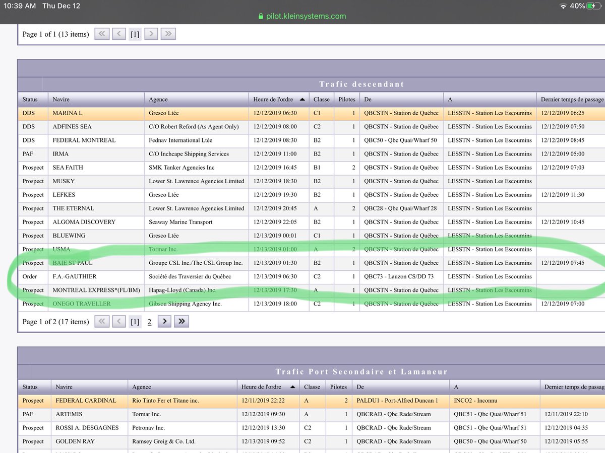 Le F.A. GAUTHIER devrait quitter Québec en direction de Matane vendredi matin. 

<a href="/MataneMbcg/">Traverse de Matane</a> <a href="/katialaflamme/">Katia Laflamme</a> <a href="/Traversiers/">Société des traversiers du Québec</a>