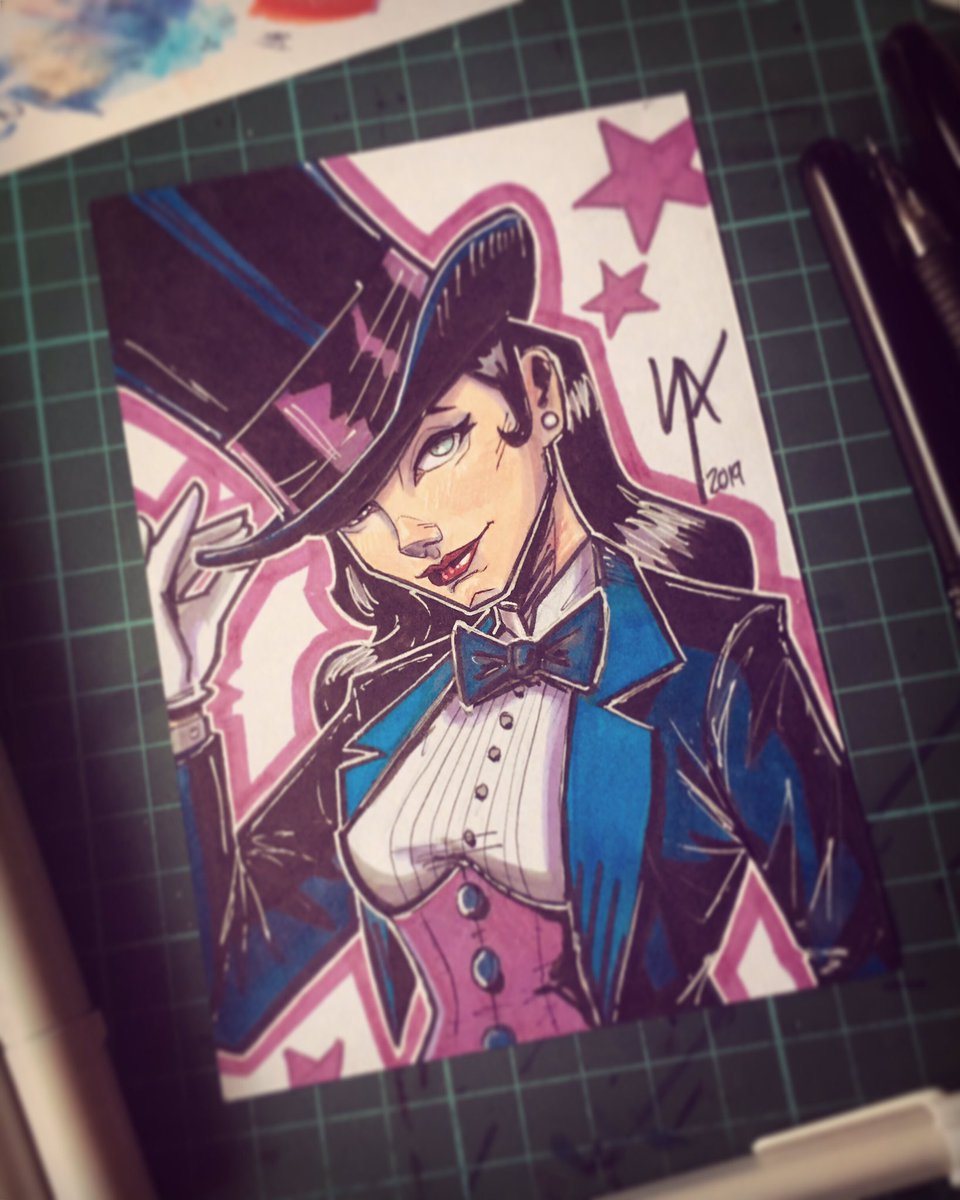 Zatanna! ⚡️⭐️🔮
.
#zatanna #misstressofmagic #zatannafanart #dcfanart #fanart #comiccoloring  #instaart #art #sketch #markers #finecolour