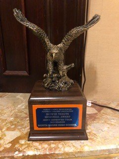 Congratulations NSHS Varsity Football....2019 Howie Voghts Memorial Award for Most Improved Team! Way to go Vikings!! @SHELLNORTHSHORE @FootballShore @PeterGiarrizzo @NorthShoreHSNY