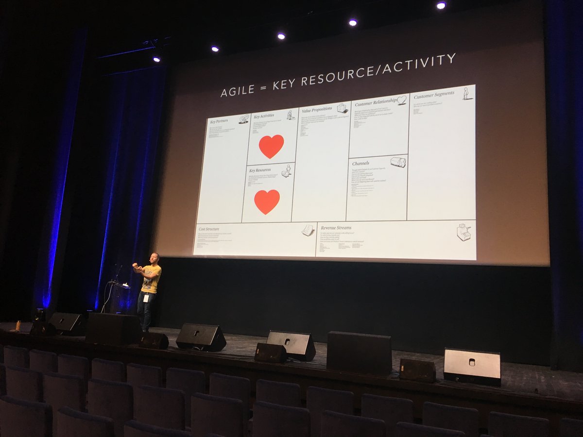 holly_cummins's tweet image. "Agile (and lean) is not a value proposition. Instead, it's a key resource. 
We should not sell agile, it's just a tool. Well, 'just' a tool." -@jacoporomei at #FlowCon